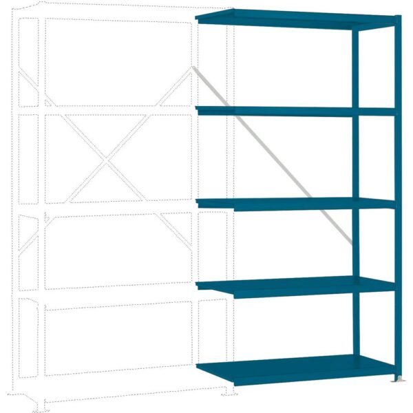 Manuflex RP1153.5007 Magazijnstelling uitbreidingsmodule (b x h x d) 1000 x 2000 x 500 mm Staalbodem